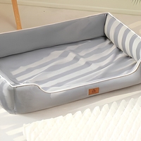 Lit pour animaux de compagnie en velours orthopédique de luxe