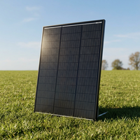 Panneau solaire monocristallin rigide de 130 watts, cadre noir, résistant aux ombres, 12V, module photovoltaïque hors réseau pour toit de camping-car