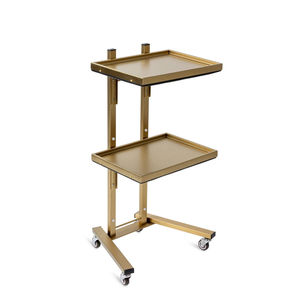 Modern Design Heavy-Duty 4-Wheel Eco-Friendly Stainless Steel Commercial Beauty Salon <b>Trolley</b> Folding Cart Easy Moving Hair - Product Image 5