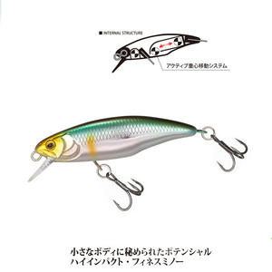 Leurre méné japonais, crankbait, 52mm, 4.5g, artificiel, wobbler, appât coulant pour la pêche au bar, à la truite - Product Image 3