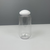 Flacon en plastique transparent pour toner, cylindrique, avec bouchon à bille blanc ou noir, 100 ml, 120 ml, 150 ml, 200 ml, 3 oz, 4 oz, 5 oz, 7 oz, pour sérum de soin de la peau