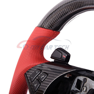 พวงมาลัยคาร์บอนไฟเบอร์และหนังสำหรับ E60 E63 E64 - Product Image 4