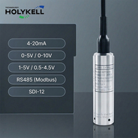 Capteur de niveau de liquide hydrostatique submersible en acier inoxydable Holykell 4-20mA IP68 pour réservoirs d'eau