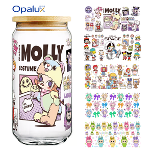 Vinilo Adhesivo Decorativo <span class=keywords><strong>con</strong></span> Diseño <span class=keywords><strong>de</strong></span> Muñeca, Transferencia UV DTF, Personajes <span class=keywords><strong>de</strong></span> Moda, Adhesivo PET <span class=keywords><strong>de</strong></span> Despegue en Frío para Decorar Vasos <span class=keywords><strong>de</strong></span> Vidrio <span class=keywords><strong>de</strong></span> 16 oz - Product Image 1