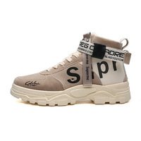 Bottes mi-mollet pour homme en toile, semelle extérieure en caoutchouc antidérapante, respirantes, légères, à fermeture à boucle, pour le travail en extérieur – Collection Automne
