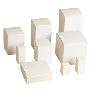 Cajas de cartón rígidas blancas pequeñas personalizadas al por mayor baratas con revestimiento de esponja gofrado laminado mate - Product Image 6