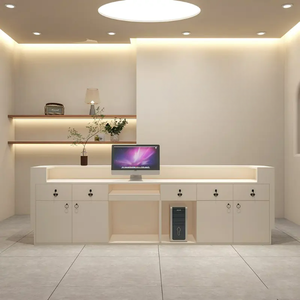 Mostrador de recepción sólido moderno, salón de belleza, <span class=keywords><strong>barber</strong></span>ía, tienda de ropa, Hotel, Simple, Popular, cajero, Mostrador de Bar - Product Image 5