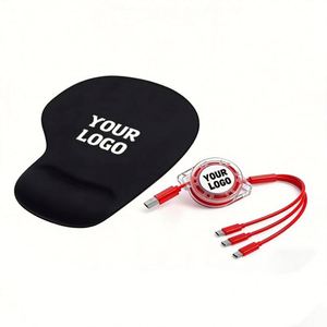 Alfombrilla de Ratón Ergonómica de Cuero Esponjoso con Soporte para Muñeca, Ideal para Regalos Empresariales Premium, con Logotipo Personalizado - Product Image 1