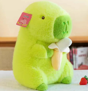 Yiwu1688 Agente de juguete TS Capybara Figura de peluche personalizada Muñeca Almohada Garra Máquina Fabricante Juguete Verde <span class=keywords><strong>Balana</strong></span> Capybara JUGUETE - Product Image 6