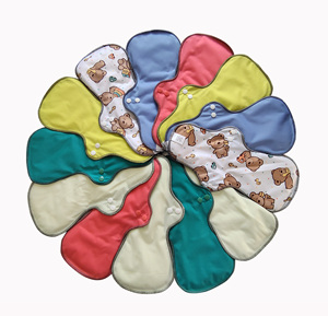 Almohadillas <span class=keywords><strong>sanitarias</strong></span> <span class=keywords><strong>reutilizables</strong></span> ecológicas, almohadillas de tela menstrual lavables para mujeres, servilletas <span class=keywords><strong>sanitarias</strong></span> de maternidad para hombres - Product Image 3