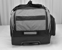 Sac de voyage à roulettes, sac de sport en polyester de 100 L avec barres de traction pour équipement de course de moto
