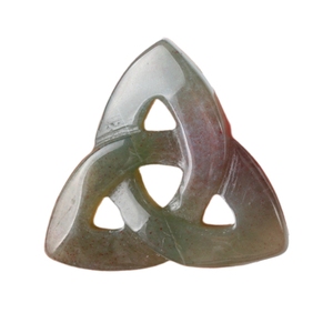 Ultima Novità: Pietra Naturale Fancy Fasper con Intaglio Nodo Irlandese, Triangolo Cavo - Product Image 4