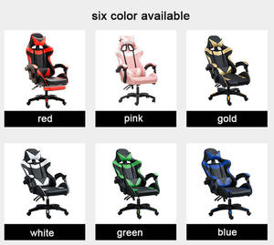 Silla <span class=keywords><strong>Gamer</strong></span> Giratoria de Oficina para el Hogar, de Cuero PU, <span class=keywords><strong>180</strong></span> <span class=keywords><strong>Grados</strong></span>, Personalizable al por Mayor, para Juegos de PC - Product Image 5