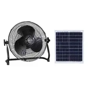 Quạt Pin Mặt Trời 16 Inch 12V Có Thể Sạc Lại, Chạy Bằng Điện/