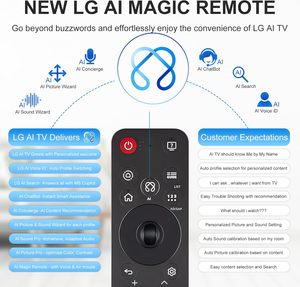 Control Remoto por Voz para Control Remoto Mágico (MR25GA) con Soporte de Puntero de IA para Televisores <span class=keywords><strong>LG</strong></span> - Product Image 3