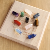 Ensemble de cubes de cristal naturel poli authentique, énergie énergétique, période 9, pierre de guérison, pour autel, méditation, spiritualité, maison