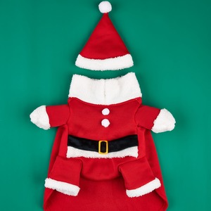 Automne hiver père noël chat et petit <span class=keywords><strong>chien</strong></span> vêtements <span class=keywords><strong>pour</strong></span> animaux de compagnie vêtements de transformation de noël en polyester - Product Image 4