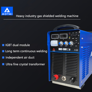 Machine à souder semi-automatique à gaz CO2 blindée IGBT en acier inoxydable industriel robuste Aotai NBC-500II 380V - Product Image 4