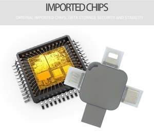 محرك أقراص القلم Usb2.0 مع صندوق 64 جيجابايت ، جيجابايت ، جيجابايت ، ذاكرة مجانية ، شعار مخصص يو القرص لهدايا الزفاف 3in1 4in1 OTG - Product Image 6