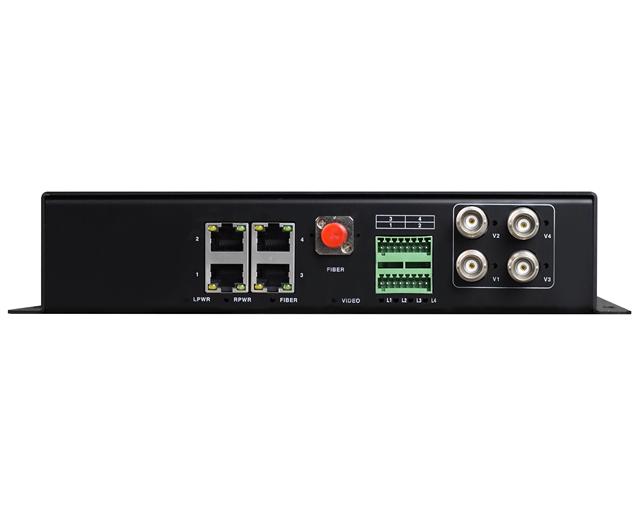 Multi-service Video Multiplexer 4-Channel 3G HD SDI to SC FC Fiber Optic Converter With Fast Ethernet and Serial Port