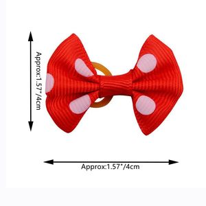 colorful Cute Maltese <b>Bow</b> <b>dogs</b> <b>hair</b> ties Daily use Soft Elastic Adjustable <b>dog</b> grooming <b>hair</b> bands - Product Image 5