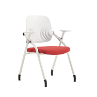 Chaise de bureau ergonomique moderne avec mouvement basculant, accoudoirs réglables, design pliable et tablette d'écriture confortable pour usage domestique