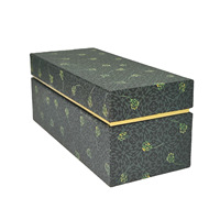 Boîte cadeau rigide écologique personnalisée avec pelliculage mat, design creux, couvercles supérieur/inférieur, construction en carton recyclable, pour bougie