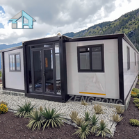 Rumah Kontainer Mewah 40ft yang Dapat Dilepas, Rumah Mobile 3 Kamar Tidur dengan Dapur dan Toilet - Rumah Modular Portabel yang Dapat Dilepas untuk Penggunaan Toko