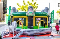 Château gonflable commercial en PVC avec souffleur, installation facile et garantie d'un an pour jeux intérieurs/extérieurs
