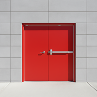 Portes intérieures/extérieures en bois massif Kabo 005 avec verre, étanches et insonorisées pour cuisine, hôtel, villa, hall - Garantie 5 ans