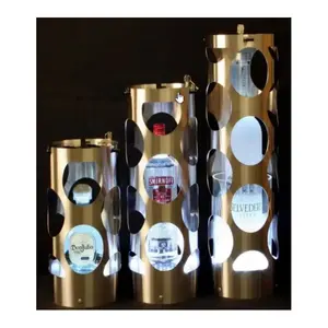 قفل شعار مخصص زجاجة بلون الشمبانيا قفل تقفيل زجاجة تقديم معدنية قفل الزجاجة المقدمة للنوادي الليلية الصالة البار