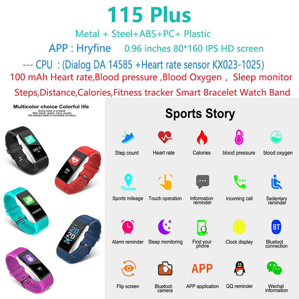 115-Plus-Sport-Fitness-Smart-Watch-bracelet-Band