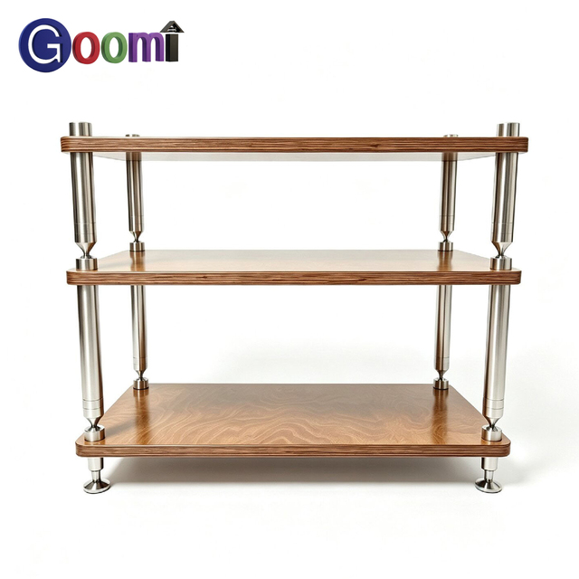 Living Room MRS Modular Racking System Stainless Steel MDF HiFi Stand Audiophile CD Player Amplifier Solid Wood Bracket Racks