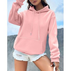 Sudadera con Capucha para Mujer FOXA, Felpa, Casual, Anti-Pilling, 320g, Rosa - Product Image 4