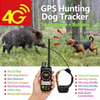 Collier de dressage professionnel pour chien AHGUEP, traceur GPS GSM VHF longue portée, étanche IP67, réseau 4G, Beidou, 7000 mAh, 1 an