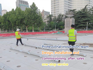 Vòi phun nước ngoài trời chất liệu đồng thau giá rẻ sản xuất tại Trung Quốc, kiểu phun tia nước nhảy múa với đèn RGB - Product Image 6