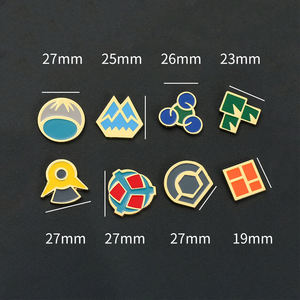 Badges Métalliques Personnalisés avec Logo pour Pokémon, Badges de Gym, Badges de Jeu Anime, Épingles à Revers, Porte-Badges d'Identification pour Infirmières, Badges Pokémon - Product Image 5