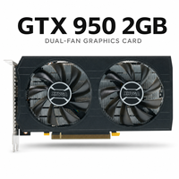 Nouvelle carte graphique de jeu XHVGA GTX 950 2 Go GDDR5 128 bits à double ventilateur, PCI Express 3.0 X16 DirectX 12 pour PC de bureau, 1114 MHz Core