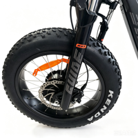 Scooter Eléctrico Todoterreno para Adultos, Neumático Grueso de 20 Pulgadas, Homologado para Carretera EEC, con Suspensión KCES018
