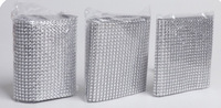 Ruban de diamant en gros pour utilisation en fête, ruban de diamant en plastique, rubans d'emballage pour gâteaux