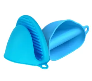 Luvas De Forno De Silicone, microondas resistente ao calor antiaderente antiderrapante Grips Bowl Pot Silicone Isolamento Mão Clipe