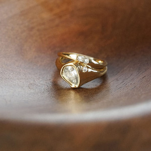 14k Gold Sapphire Organic <strong>Rings</strong> <strong>Stack</strong> Designer Fashion Fine Jewelry <strong>Rings</strong> 925 Sterling <strong>Silver</strong> Lab Diamond Engagement <strong>Ring</strong> - Product Image 4