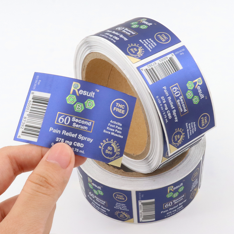 Manufacture Custom Stickers logo Printing Vinyl Packaging Sticker Paper Sticker Label Roll