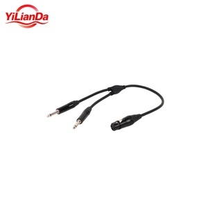 Pabrik grosir 50cm- 30m <span class=keywords><strong>3</strong></span> Pin kabel Xlr 1 laki-laki ke <span class=keywords><strong>2</strong></span> perempuan Xlr mikrofon Aux adaptor untuk Audio - Product Image 1