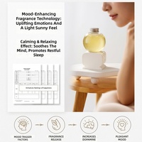 Diffuseur d'aromathérapie inversé pour voiture 350 ml, parfum floral, désodorisant décoratif pour chambre et toilettes