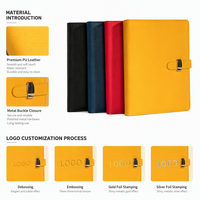 Carnet à anneaux A5 avec fermeture à boucle, journal à feuilles mobiles rechargeable pour le bureau, l'école et la prise de notes