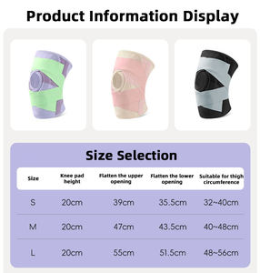 Genouillères de sport professionnelles en silicone antichoc à compression - Product Image 5