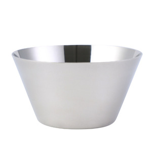 304 Stainless Steel Korean Style Smoothie Cup Single Layer Conical Bowl For French Fries Ice Cream Shaved Ice Restaurant Sauce - Product Image 4