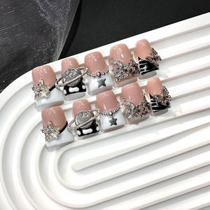 Uñas Postizas <span class=keywords><strong>de</strong></span> Última Moda, Color Duckbill, <span class=keywords><strong>de</strong></span> la Mejor Calidad, Hechas a Mano, para Chicas - Product Image 3