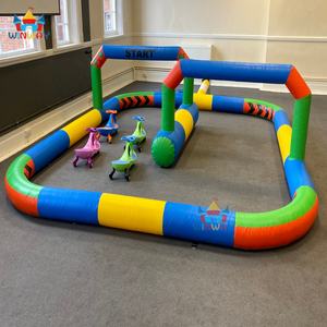 Arena de Autos de Choque Inflable Grande Personalizada para Interiores/Exteriores, Blanca, de Uso Comercial para Niños - WINWAYTOYS Parque de Aventuras - Product Image 5